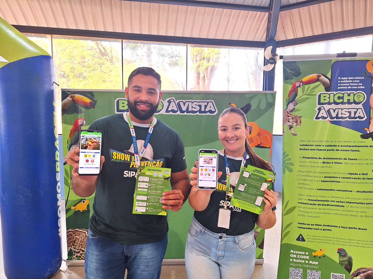 lançamento aplicativo Bicho à Vista para monitoramento ambiental